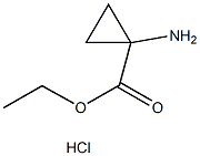 Ethyl 1-aminocyclopropanecarboxylate hydrochloride 구조식 이미지