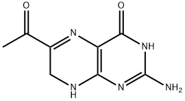 6-Acetyl-2-amino-7,8-dihydro-4(3H)-pteridinone 구조식 이미지