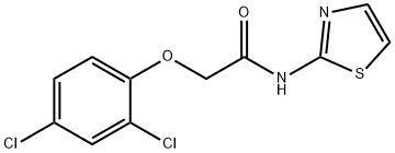2-(2,4-Dichlorophenoxy)-N-(2-thiazolyl)acetamide Structure