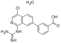 3-(4-CHLORO-1-GUANIDINOISOQUINOLIN-7-YL)BENZOIC ACID HYDRATE Structure
