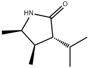 2-Pyrrolidinone,4,5-dimethyl-3-(1-methylethyl)-,(3R,4R,5R)-(9CI) 구조식 이미지