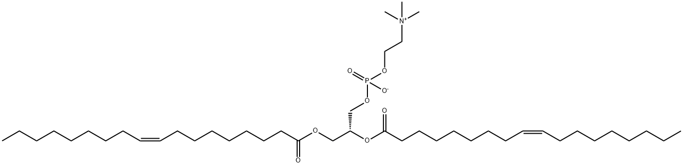 1,2-디올레오일-SN-글리세로-3-포스포콜린 구조식 이미지
