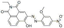 2-ethyl-6-hydroxy-5-[(2-methoxy-4-nitrophenyl)azo]-1H-benz[de]isoquinoline-1,3(2H)-dione Structure