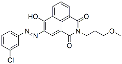 5-[(3-chlorophenyl)azo]-6-hydroxy-2-(3-methoxypropyl)-1H-benz[de]isoquinoline-1,3(2H)-dione 구조식 이미지