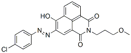 5-[(4-chlorophenyl)azo]-6-hydroxy-2-(3-methoxypropyl)-1H-benz[de]isoquinoline-1,3(2H)-dione 구조식 이미지
