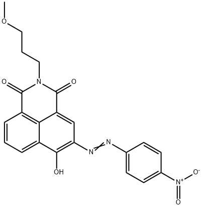6-hydroxy-2-(3-methoxypropyl)-5-[(4-nitrophenyl)azo]-1H-benz[de]isoquinoline-1,3(2H)-dione 구조식 이미지