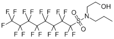 N-(2-HYDROXYETHYL)-N-PROPYL-1,1,2,2,3,3,4,4,5,5,6,6,7,7,8,8,8-HEPTADECAFLUOROOCTANESULFONAMIDE Structure