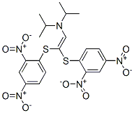 N-[2,2-Bis[(2,4-dinitrophenyl)thio]ethenyl]-N-isopropyl-2-propanamine Structure