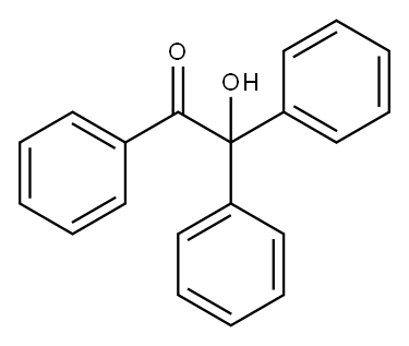 2-Hydroxy-1,2,2-triphenylethanone 구조식 이미지
