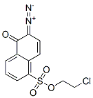 2-chloroethyl 6-diazo-5,6-dihydro-5-oxonaphthalene-1-sulphonate Structure