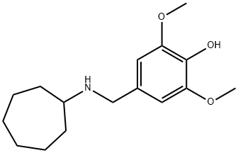 4-[(cycloheptylamino)methyl]-2,6-dimethoxyphenol Structure