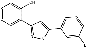 2-[5-(3-bromophenyl)-1H-pyrazol-3-yl]phenol Structure
