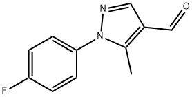 1-(4-FLUOROPHENYL)-5-METHYL-1H-PYRAZOLE-4-CARBALDEHYDE 구조식 이미지