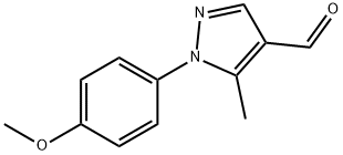 1-(4-METHOXYPHENYL)-5-METHYL-1H-PYRAZOLE-4-CARBALDEHYDE 구조식 이미지