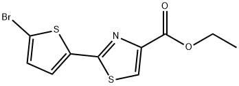 ETHYL 2-(5-BROMO-2-THIENYL)-1,3-THIAZOLE-4-CARBOXYLATE 구조식 이미지