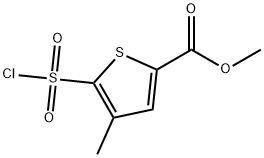 METHYL 5-(CHLOROSULFONYL)-4-METHYL-2-THIOPHENECARBOXYLATE Structure