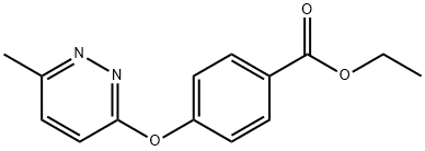 에틸4-[(6-METHYL-3-PYRIDAZINYL)OXY]벤조에이트 구조식 이미지