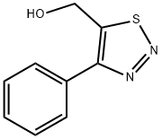 (4-페닐-1,2,3-티아디아졸-5-일)메탄올 구조식 이미지