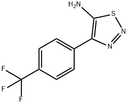 4-[4-(TRIFLUOROMETHYL)PHENYL]-1,2,3-THIADIAZOL-5-AMINE 구조식 이미지