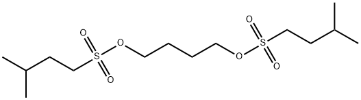 1-Butanesulfonic acid (9CI), 3-methyl-, 1,4-butanediyl ester 구조식 이미지