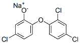 나트륨5-클로로-2-(2,4-디클로로페녹시)페놀레이트 구조식 이미지