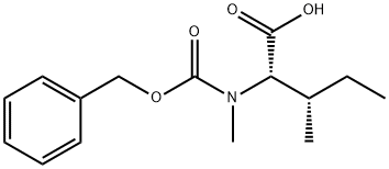 N-Cbz-N-methyl-L-isoleucine Structure