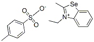 3-ethyl-2-methylbenzoselenazolium 4-methylbenzenesulphonate Structure