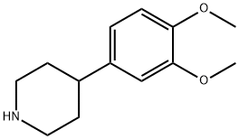 4-(3,4-DIMETHOXYPHENYL)피페리딘 구조식 이미지
