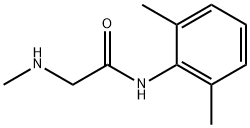 N-(2,6-DIMETHYLPHENYL)-2-(METHYLAMINO)ACETAMIDE HYDROCHLORIDE Structure