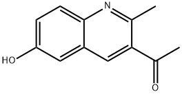 1-(6-Hydroxy-2-Methyl-3-quinolinyl)-ethanone Structure