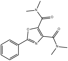 2-Phenyl-N,N,N',N'-tetramethyloxazole-4,5-dicarboxamide Structure