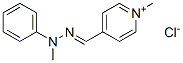 Pyridinium,1-methyl-4-[(methylphenylhydrazono)methyl]-,chloride Structure