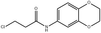 3-CHLORO-N-2,3-DIHYDRO-1,4-BENZODIOXIN-6-YLPROPANAMIDE 구조식 이미지