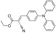 2-시아노-3-[4-(디페닐아미노)페닐]프로펜산에틸에스테르 구조식 이미지