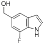 1H-Indole-5-methanol,7-fluoro-(9CI) Structure