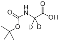 GLYCINE-2,2-D2-N-T-BOC Structure