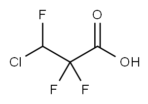 3-Chloro-2,2,3-trifluoropropionicacid Structure