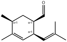 (1alpha,2alpha,5alpha)-4,5-dimethyl-2-(2-methylpropen-1-yl)cyclohex-3-ene-1-carbaldehyde 구조식 이미지