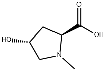 L-Proline, 4-hydroxy-1-methyl-, trans- Structure