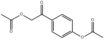4-(2-acetoxyacetyl)phenyl acetate Structure