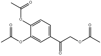 4-(2-아세톡시아세틸)-1,2-페닐렌디아세테이트 구조식 이미지