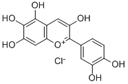 QUERCETAGETINIDIN CHLORIDE WITH HPLC Structure