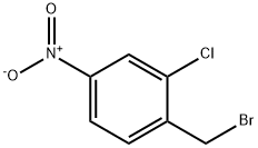 1-(bromomethyl)-2-chloro-4-nitrobenzene  구조식 이미지