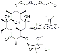(9E)-Erythromycin 9-[O-[[(2-Methoxyethoxy)methoxy]methyl]oxime] Structure