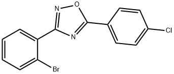 3-(2-Bromophenyl)-5-(4-chlorophenyl)-1,2,4-oxadiazole 구조식 이미지