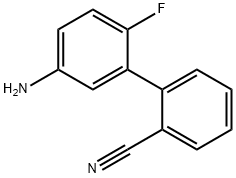 5'-AMINO-2'-FLUOROBIPHENYL-2-CARBONITRILE Structure