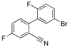 5'-Bromo-4,2'-difluoro-biphenyl-2-carbonitrile 구조식 이미지