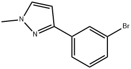3-(3-Bromophenyl)-1-methyl-1H-pyrazole Structure