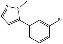 5-(3-Bromophenyl)-1-methyl-1H-pyrazole 구조식 이미지