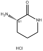 (S)-3-aminopiperidin-2-one Hydrochloride 구조식 이미지